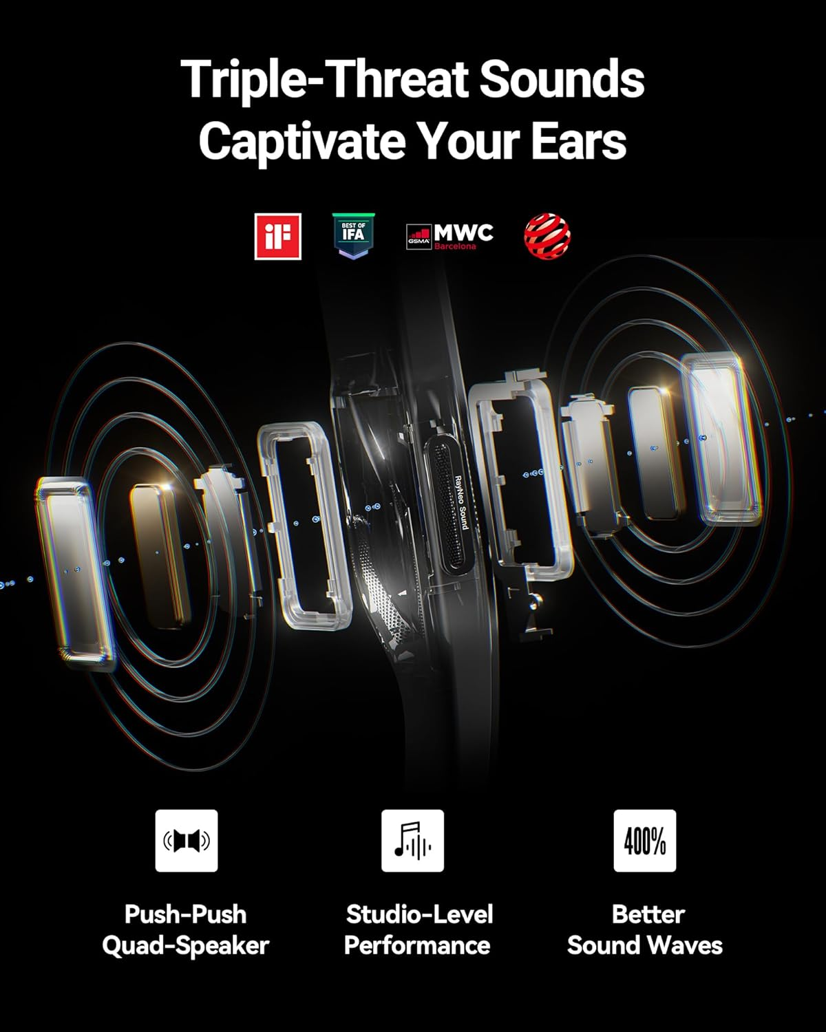 RAYNEO Air 2S XR Glasses - Smart Glasses with 201" Micro OLED, XR Glasses 120Hz 600Nits Brightness-2024 New-Model. image number 4