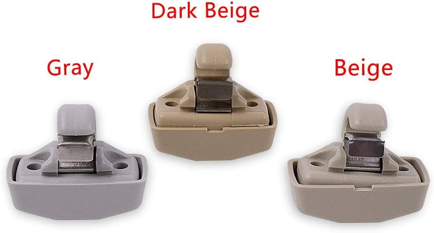 Runmade Gray Sun Visor Hook Clip Bracket Hanger Compatible with VW Golf GTI Jetta Mk4 Passat B5 B6 Touran Polo Seat image number 6