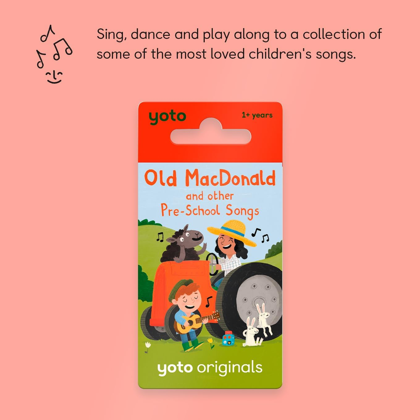 Yoto Old Macdonald & Other Pre-School Songs &ndash; Kids Musical Card for Use with Player & Mini All-In-1 Audio Player, Screen-Free Listening with Fun Singalong Music for Playtime & Travel, Ages 1+ image number 2