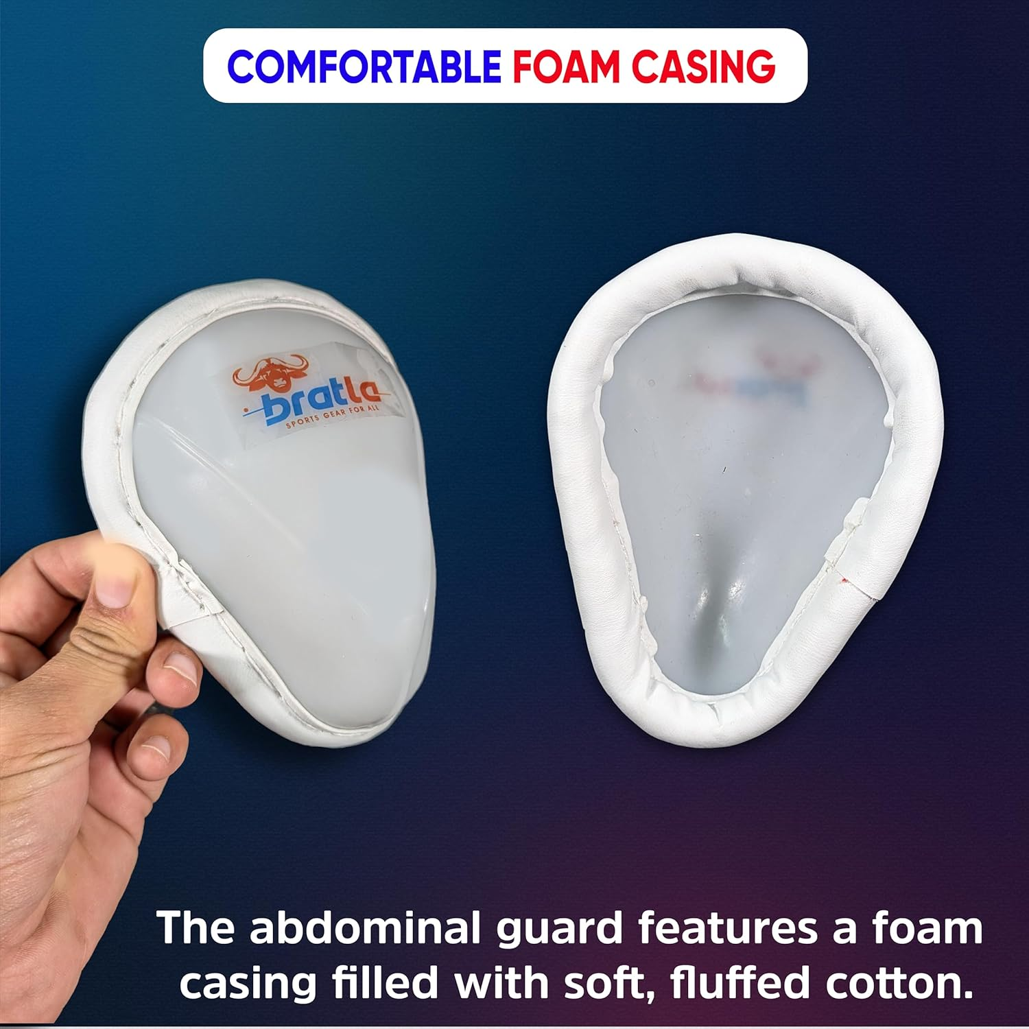 Cricket Abdominal Guard Supporter Athletic Cup Groin Protector for Men Multi Sports image number 1