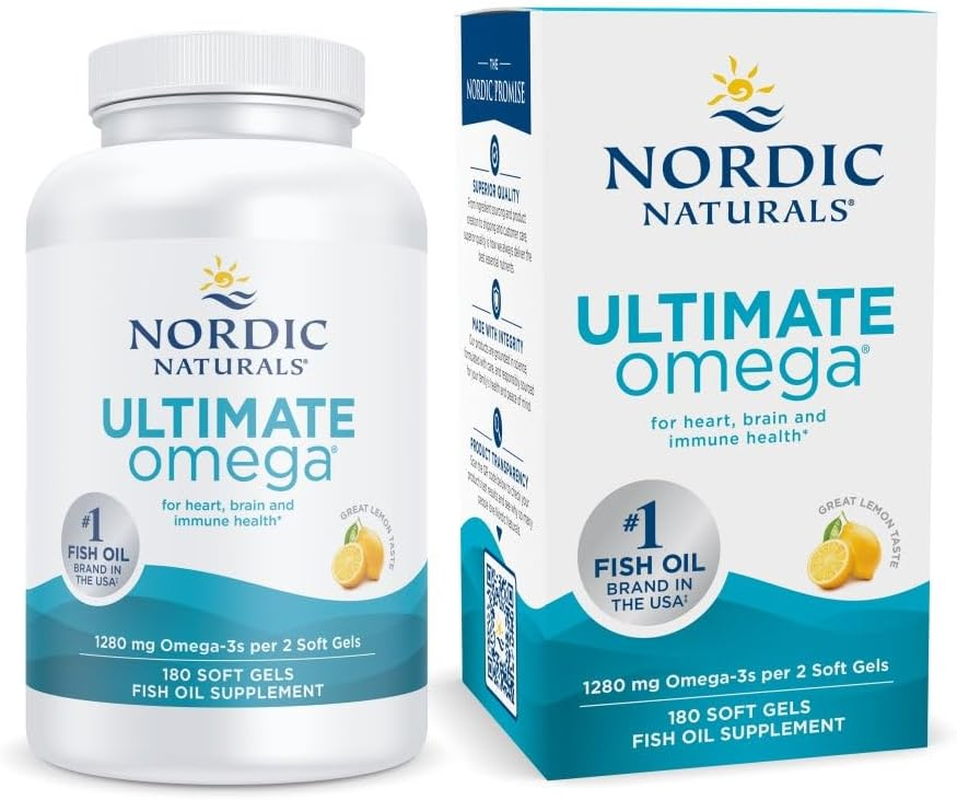 Nordic Naturals - Ultimate Omega High-Intensity Omega-3 Fish Oil Lemon 1280 Mg. - 180 Softgels image number 2