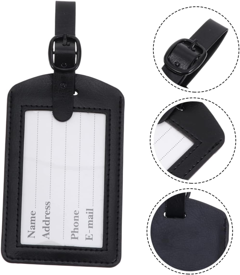 10 Pcs Luggage Tag Id Card Holder Card Holder Lanyard Card Holder Retractable Badge Holder Travel Bag Leather Travel Tags Travel Accessories Board the Plane image number 5
