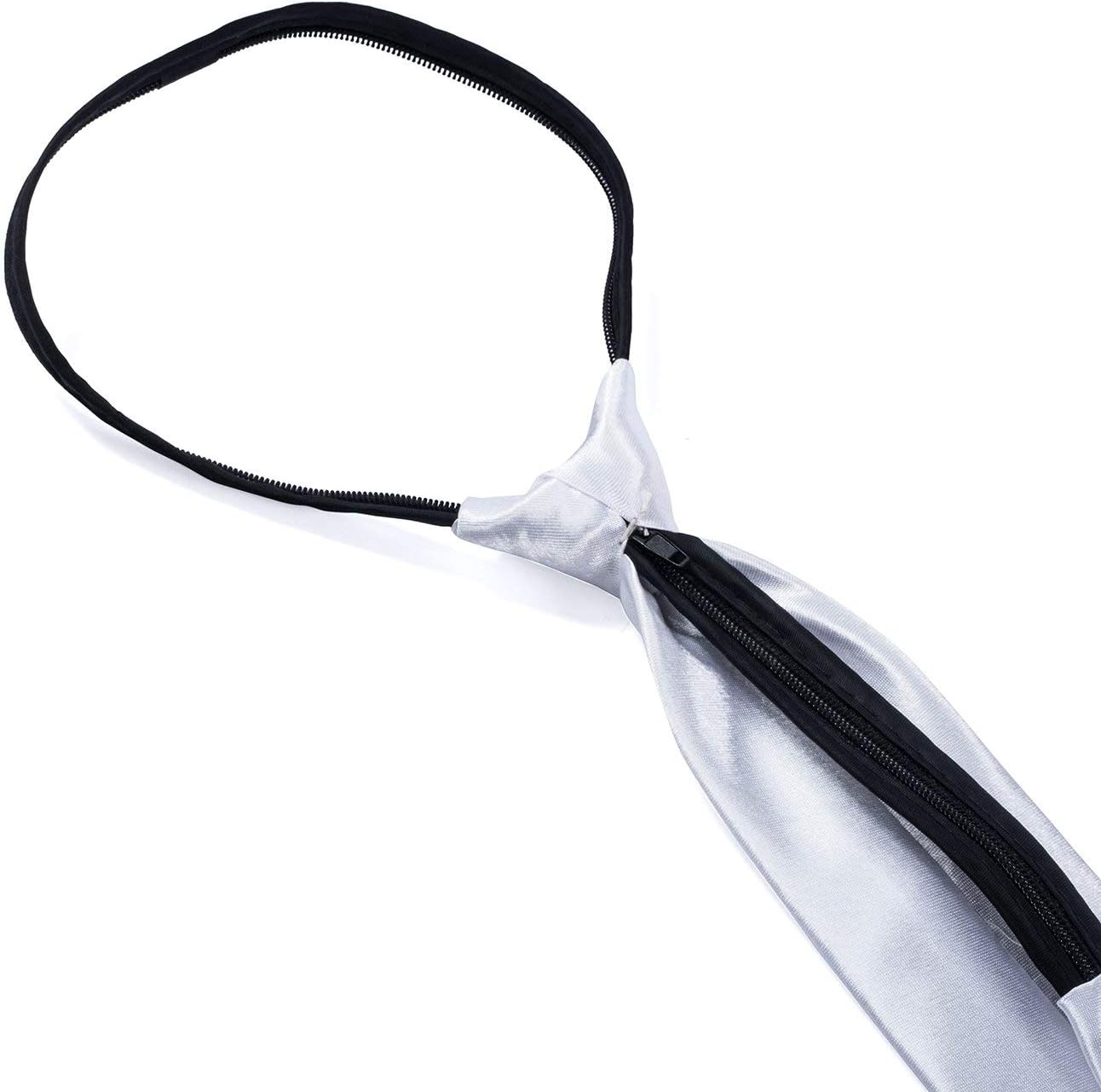 Tigerdoe Fedora Gangster Hat - Mobster Costume - Felt Hat & White Neck Tie - (2 Pc Set) Fedora Hat image number 4