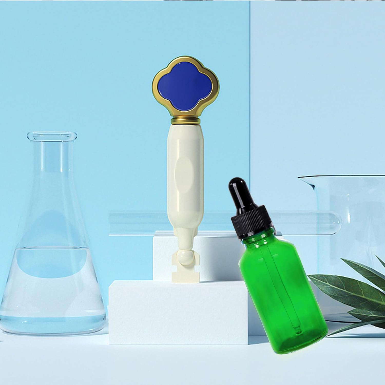 Easeen 48 Pack 1Oz Glass Dropper Bottles, Green Eye Dropper Bottles with Glass Droppers for Essential Oils, Perfumes (30Ml, Green) image number 4