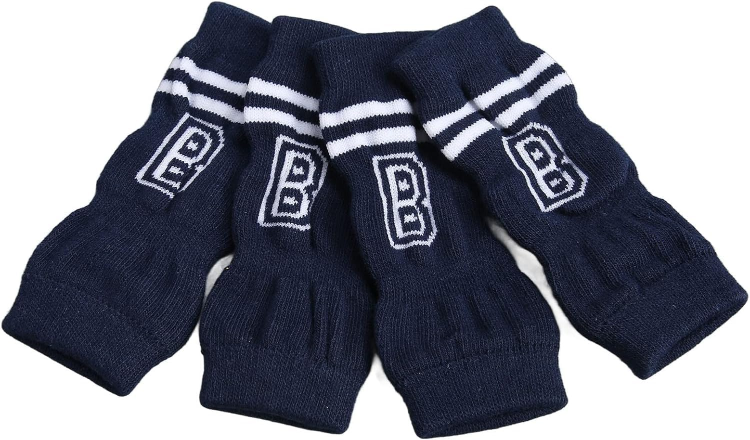 4Pcs Pet Dog Elbow Protector, Dog Elbow Sleeve Knitted Pet Leg Warmers Elastic Pet Leg Hock Protectors Warm Dog Hock Covers Pet Leg Sleeves (Black, 6.5 * 3.2Cm) image number 1