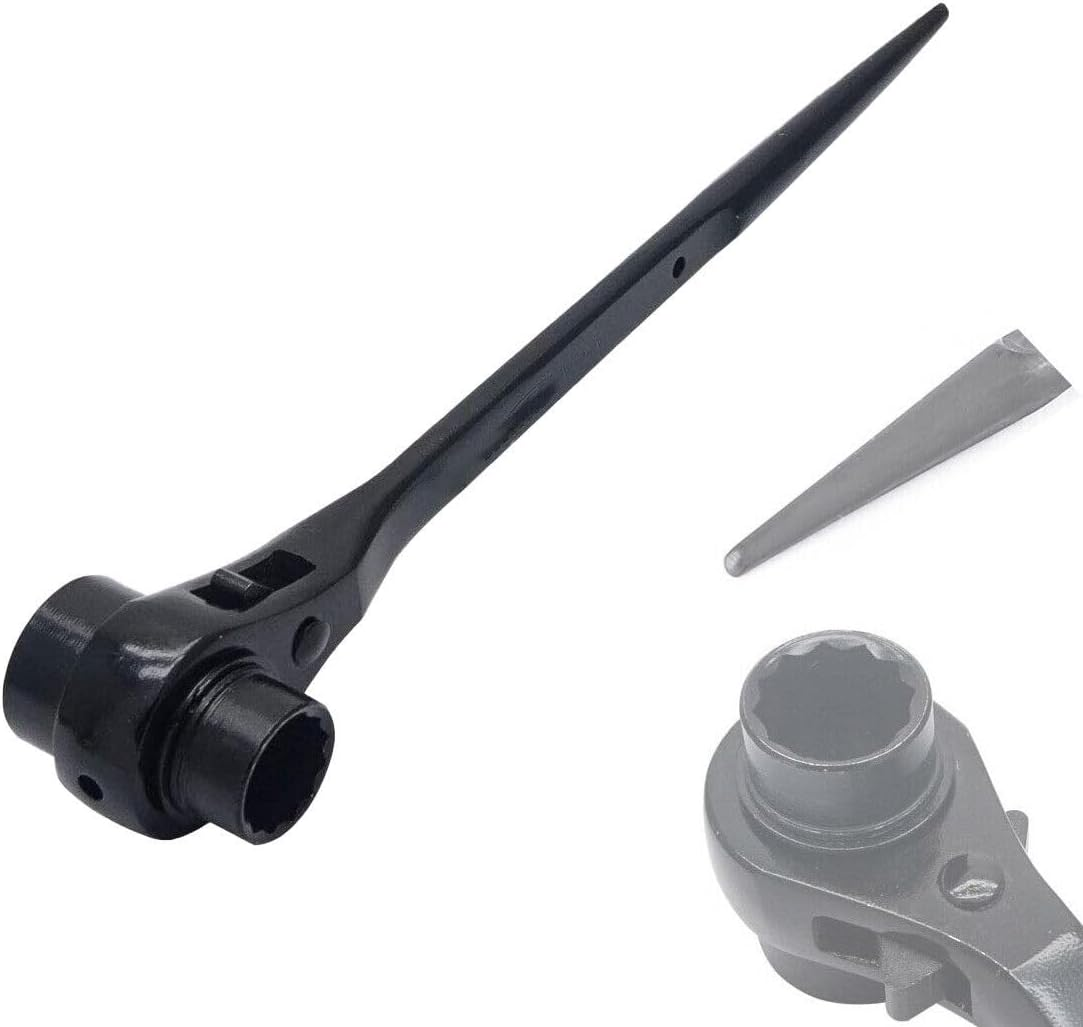 10MM to 50MM Ratchet Podger Spanners Quick Release Erecting Scaffold Tool Double Socket Wrenches (36X41MM) image number 1