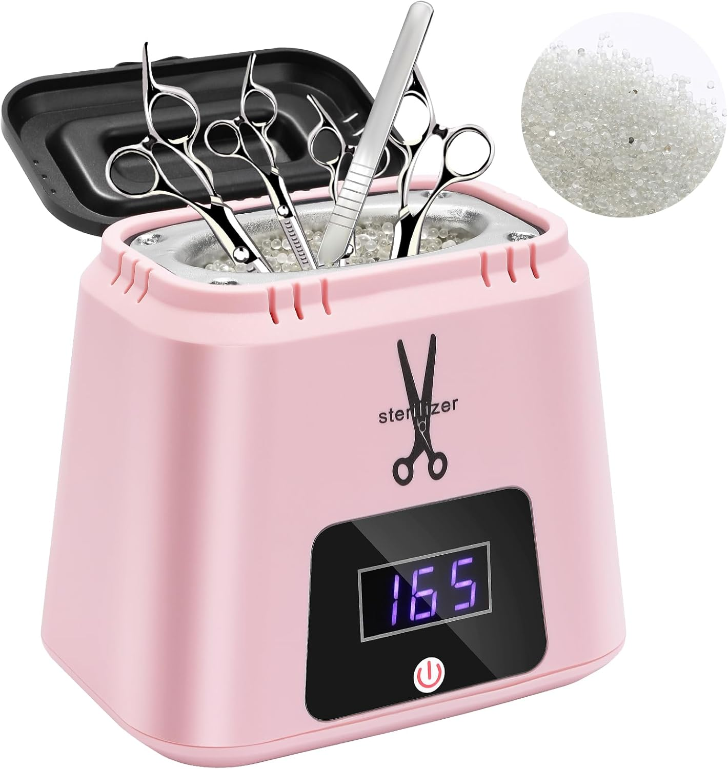Wbuosz Nail Tool Sterilizer High Temperature 329℉ Sterilizer for Nail Tools Portable with Glass Beads for Metal Tools Salon & Esthetician Supplies image number 5