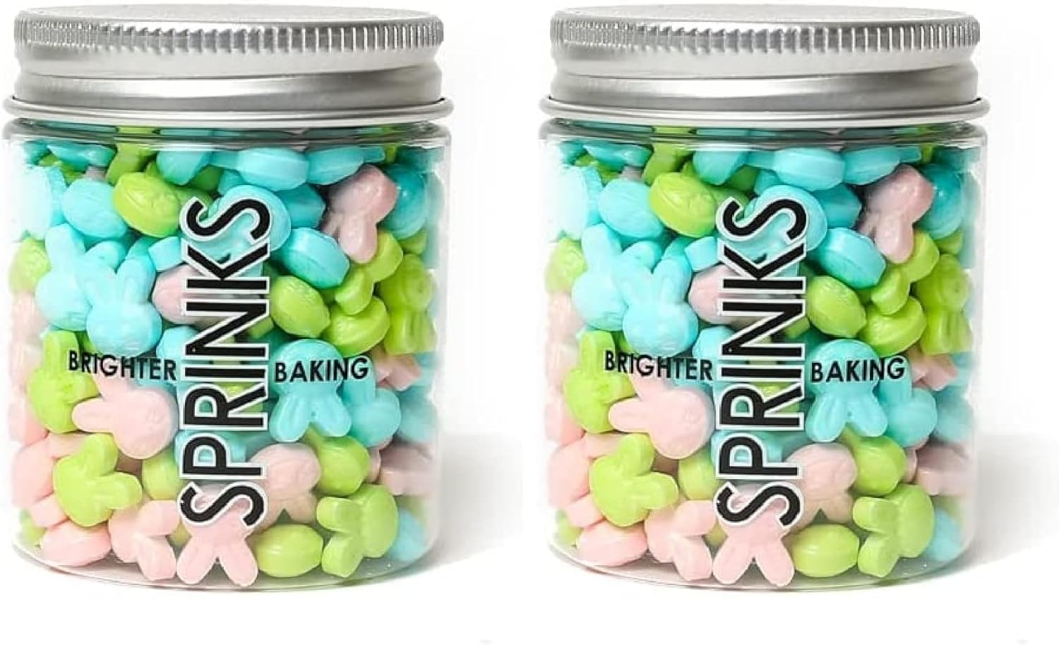 Sprinks Pastel Easter Bunny Mix | Fun & Colourful Bunny Sprinkle Mix for Cakes, Cupcakes, Cookies & Desserts Decorating | 60G Party Edible Decorations with Pastel Sprinkles, Sugar Pearls & Bunnies