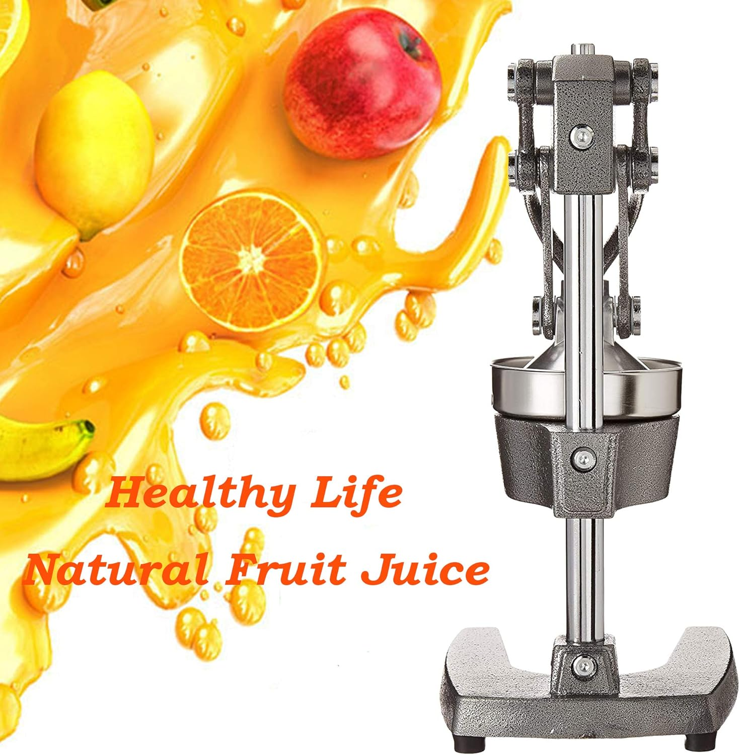 Switol Manual Citrus Juicer, Commercial Hand Orange Juice Squeezer, Suitable for Many Fruit Such as Lemon, Lime, Grapefruit, Pomegranate Etc (Gray)