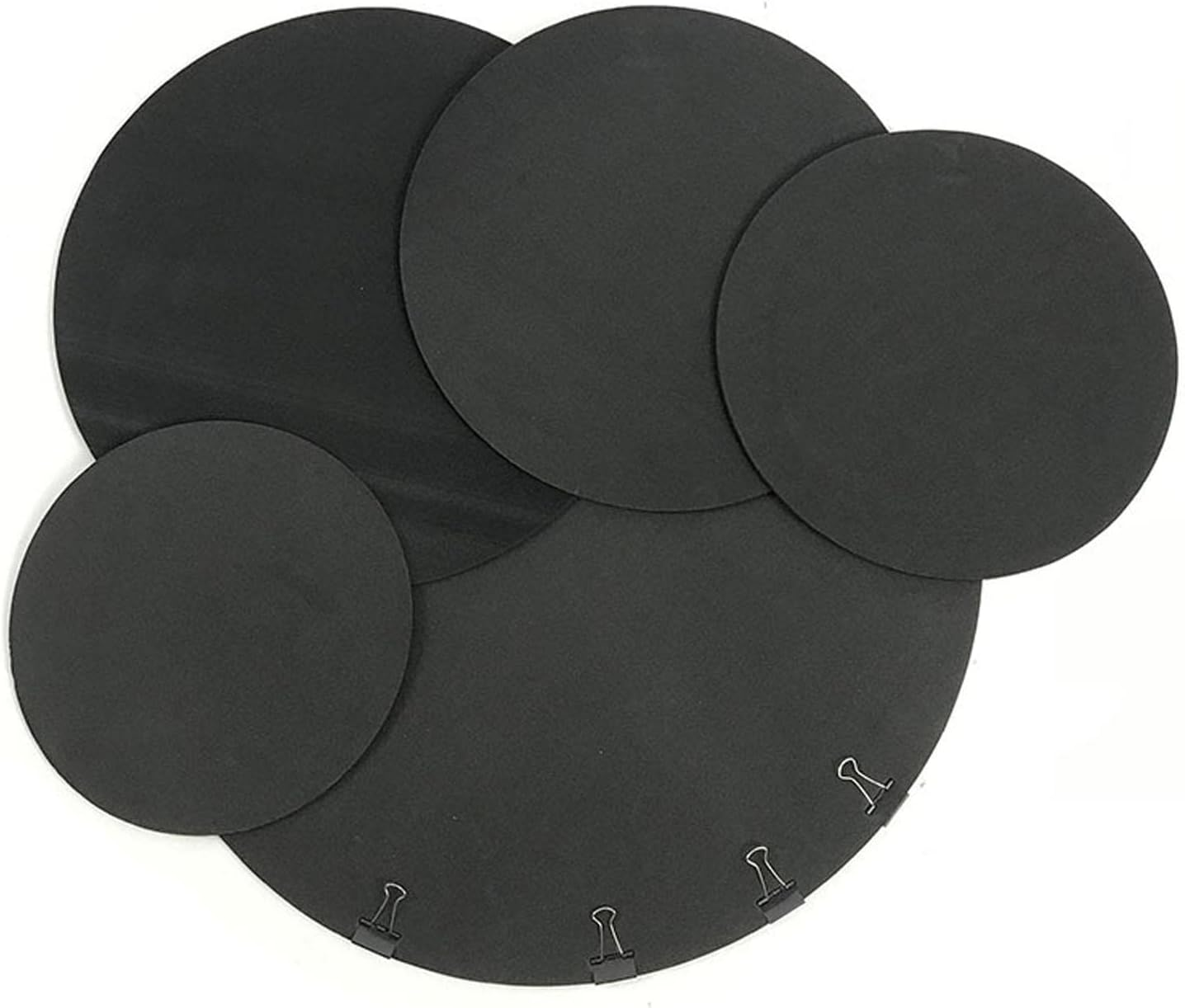 10X Bass Drum Five Drums Three Cymbals Drum Mute Pad Reusable Drumming Practicing Pad Dampener 10Inch, 12Inch, 13Inch, 16Inch, 22Inch Soft Tone Control for Rehearsal Performance