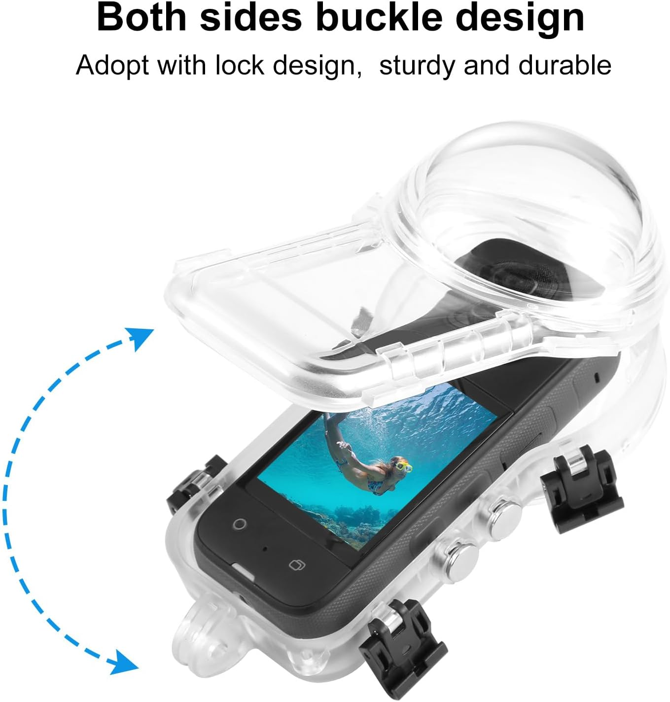 Invisible Protective Diving Waterproof Housing Case for Insta360 One X4 Action Camera image number 5