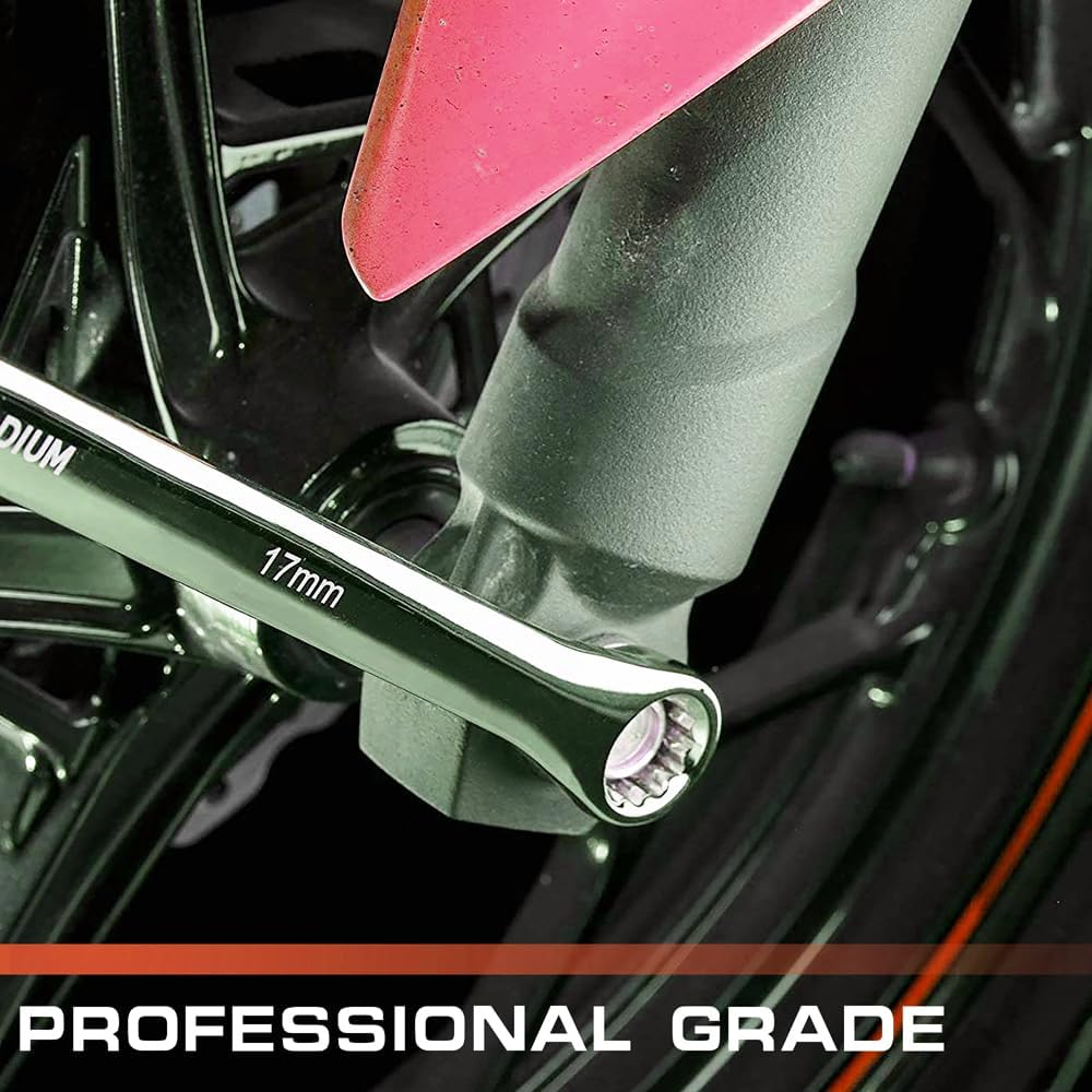 HORUSDY 8-Piece Extra Long Spanner Set, 8Mm-24Mm Aviation Spanners Double Box End, 5Mm Thick CR-V Steel with Storage Foam for Tool Drawers image number 6