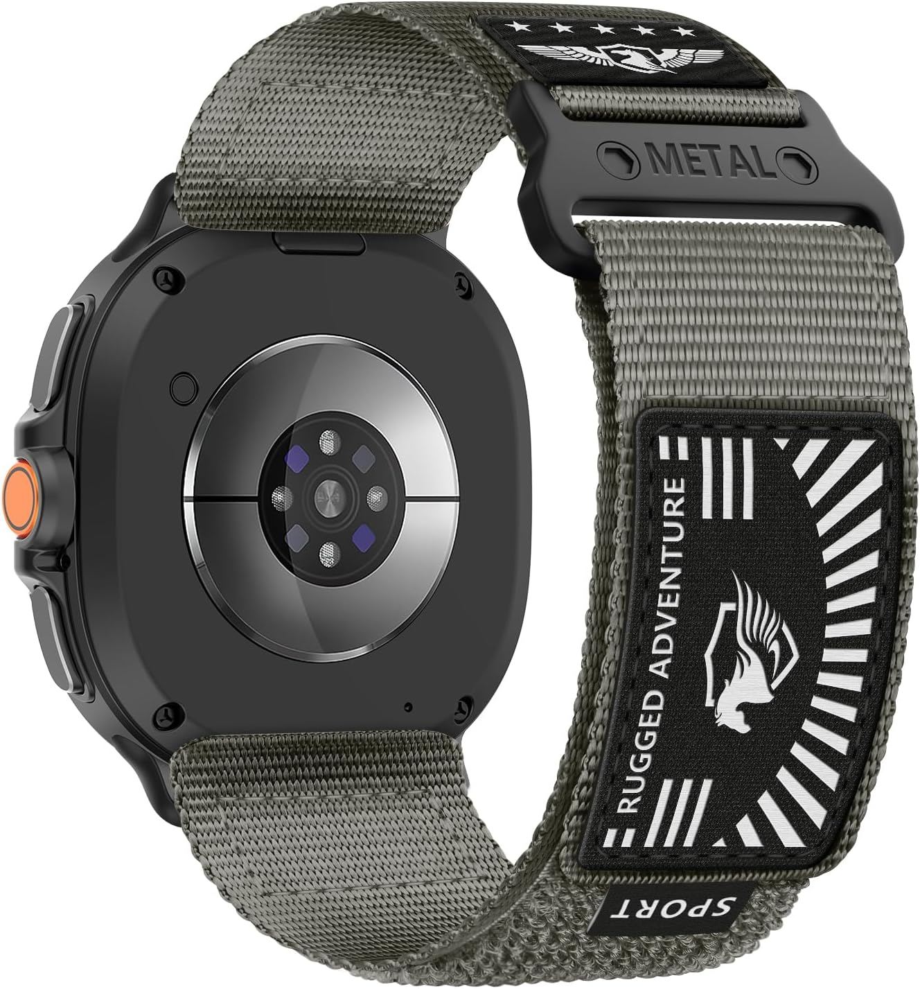 Rugged Nylon Band for Samsung Galaxy Watch 8 Band 40Mm 44Mm/Galaxy Watch 8 Classic Bands 46Mm Men Women, Soft Breathable Sport Strap Adjustable Wristbands for Galaxy Watch 8 Band