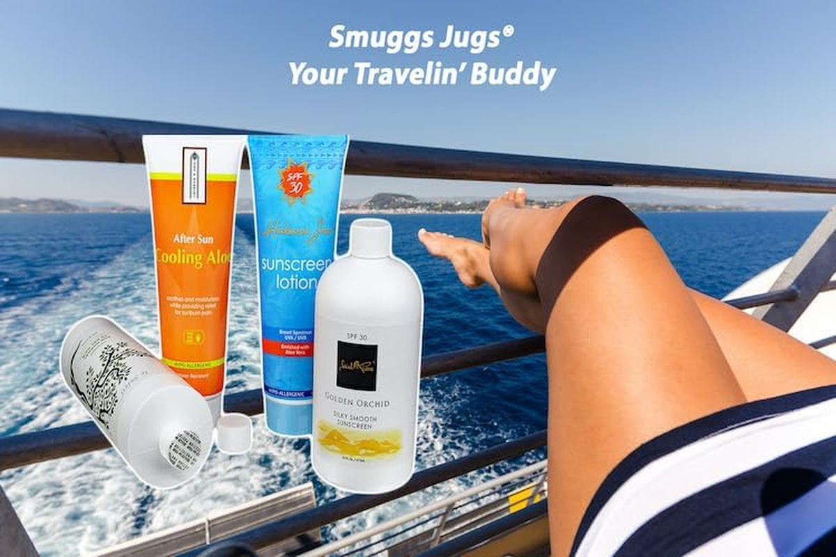 Disguised Hidden Four Bottle Two Tube Drinking Flasks Kit (4-16 Oz, 2-8 Oz) Sneak Cruise Alcohol-Rum Runner