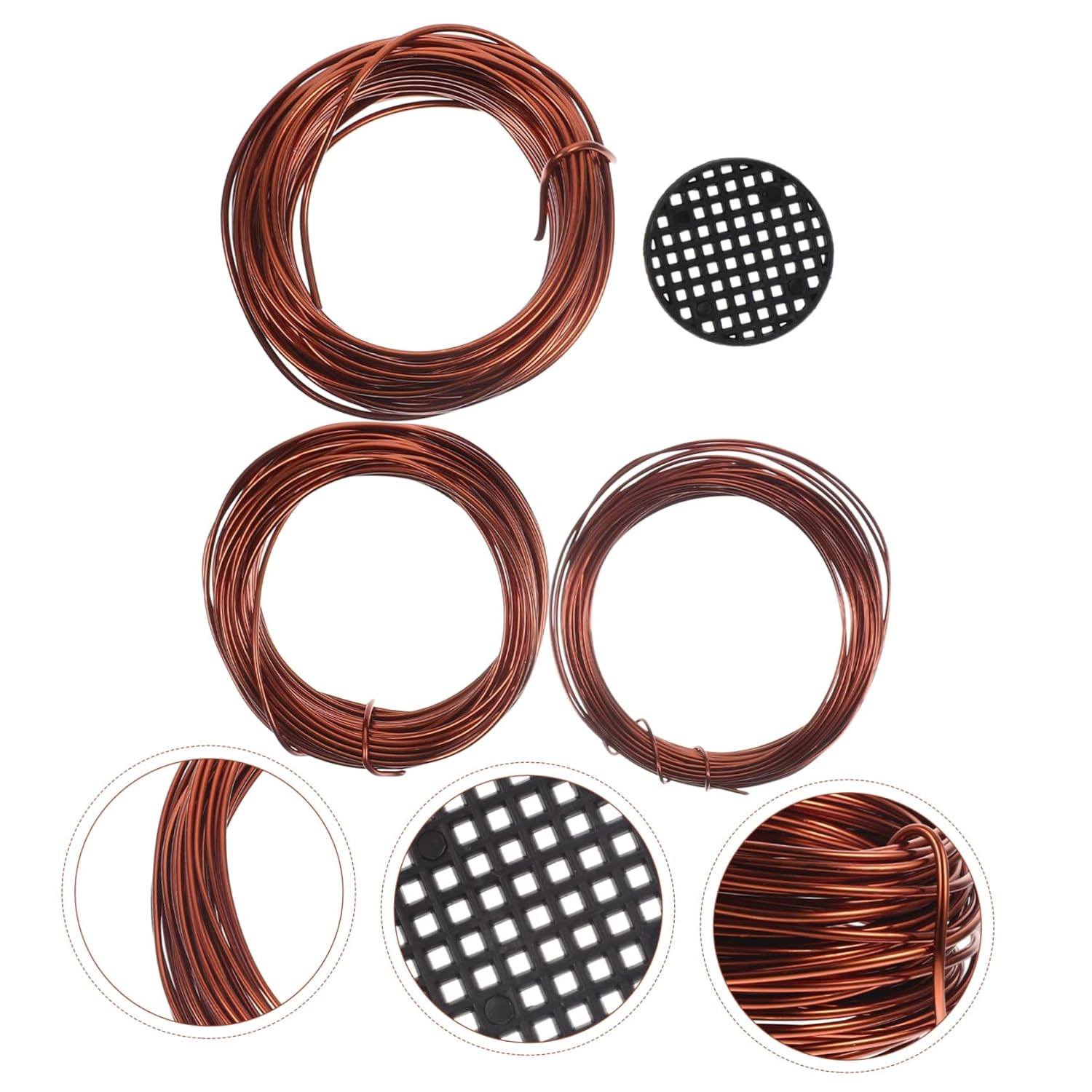 SUPVOX Bonsai Wire Kit for Plant Training and Tree Modeling, 10 Meters Antique Copper Aluminum Wire Set for Bonsai Tree Shaping and Climbing Plant Support in Gardening image number 5