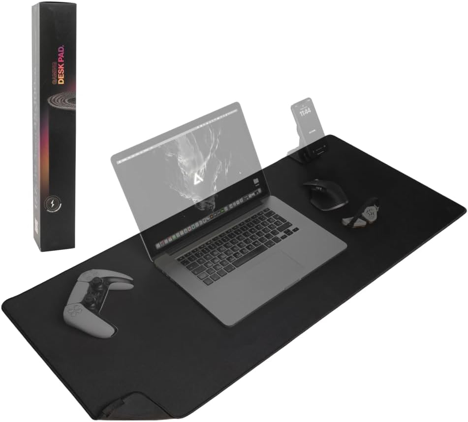 Gaming Desk Pad (Black, Large)