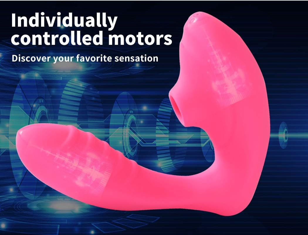 Urway Sucking Vibrator Oral Tongue Clit Stimulator Pump Woman Sex Toys Pink image number 2