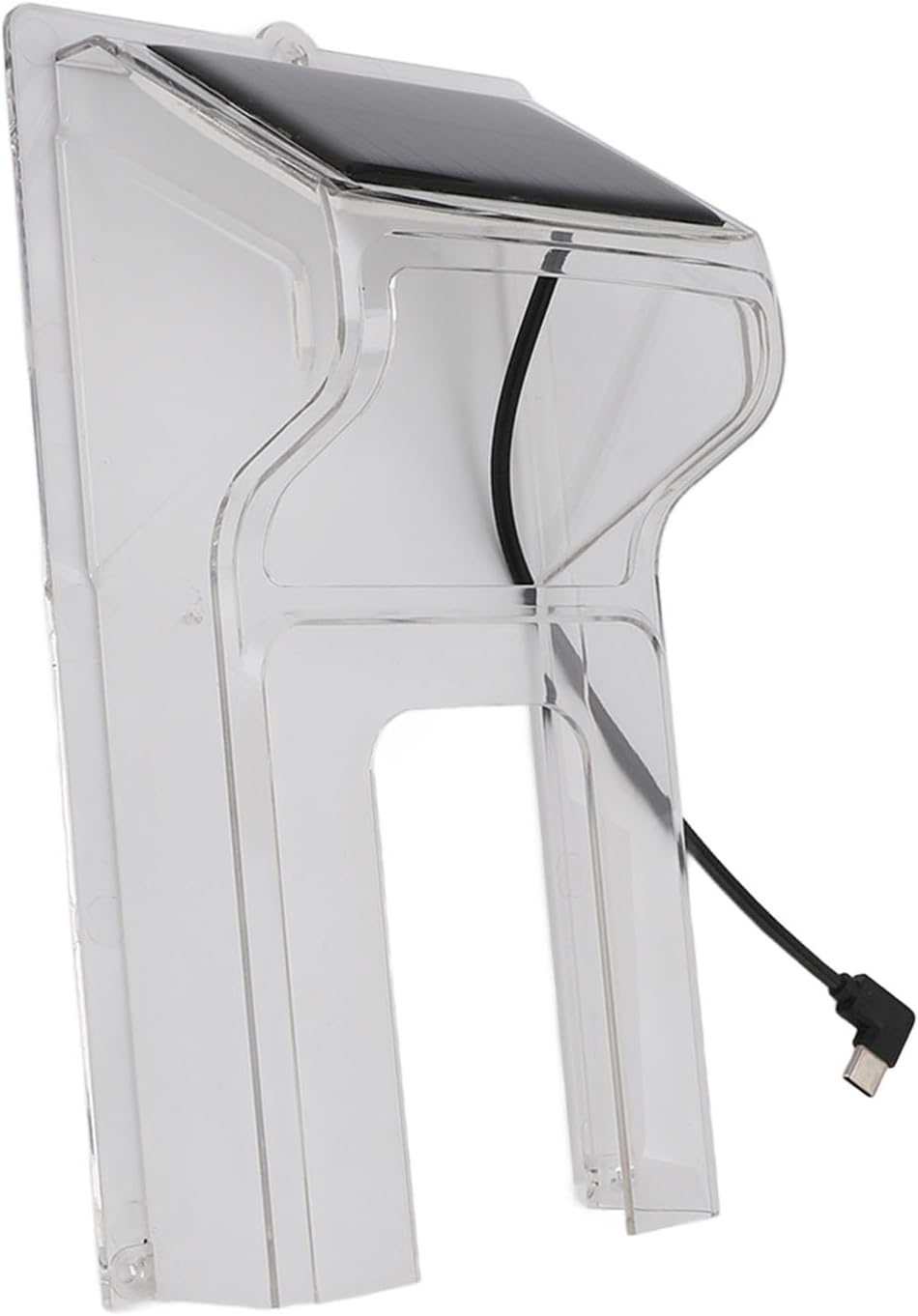 Doorbell Rain Cover, Solar Powered Doorbell Cover Transparent Plastic Door Bell Cover Doorbell Cover Box for Most Video Doorbells image number 6
