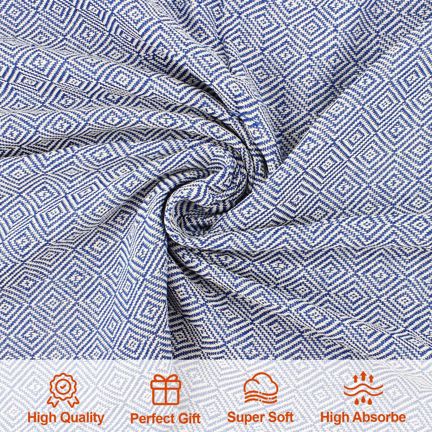 Turkish Beach Towel, Large 39"X71", Sand-Free, Extra Large Light Travel Towel, Travel Essentials, Cruise Accessories, Must-Haves for Adults, Beach Accessories, Gifts - Pink