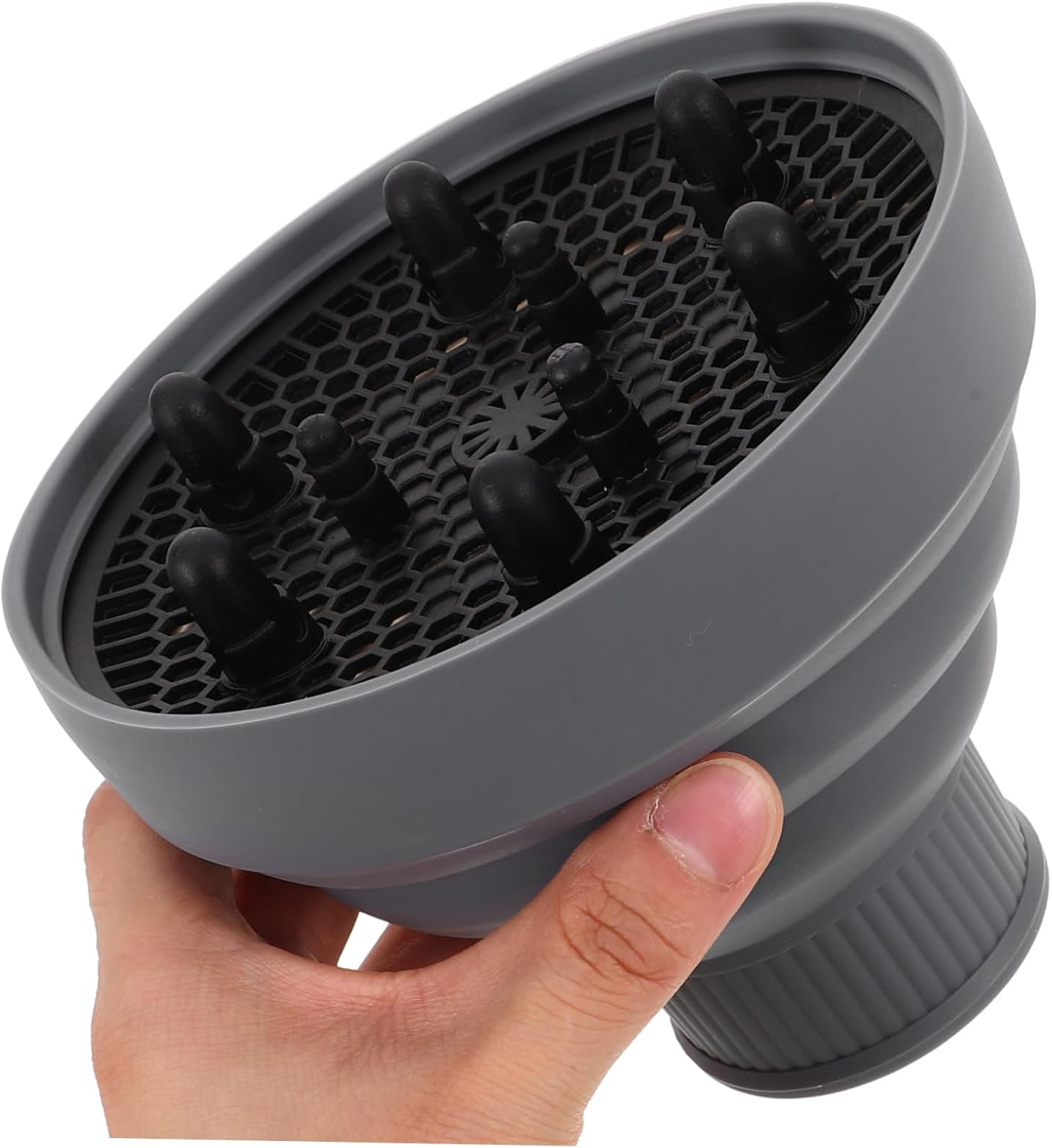 ERINGOGO Hair Dryer Cover Silicone Collapsible Diffuser Protective Cover for Hairdryer Salon Styling Tool Hair Dryer Nozzle Diffuser Attachment