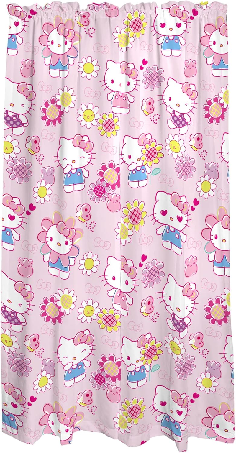 Franco Kids Room Window Curtains Drapes Set, 82 in X 84 In, Hello Kitty image number 2