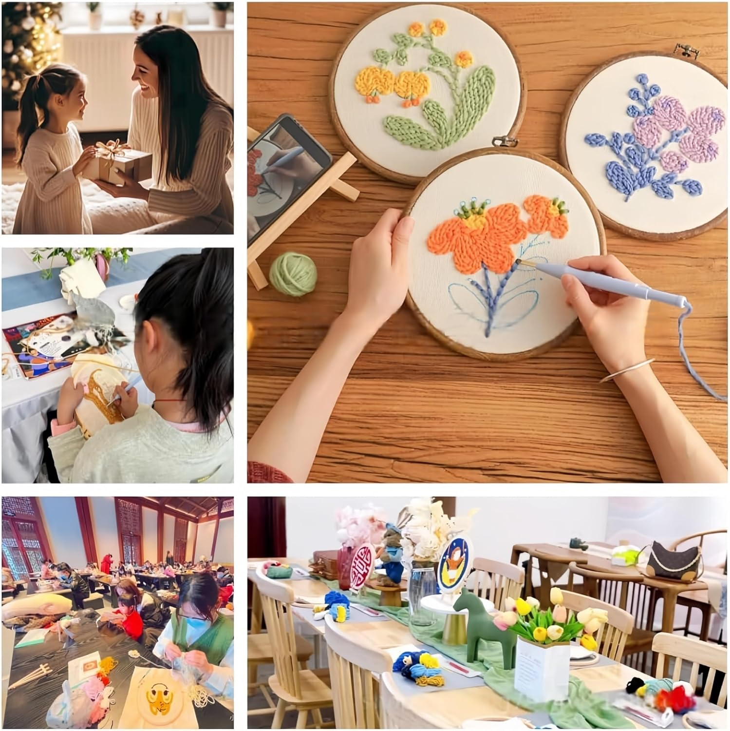 Baychon Punch Needle Kits Adults Beginner, Punch Embroidery Kit (Calf 2)