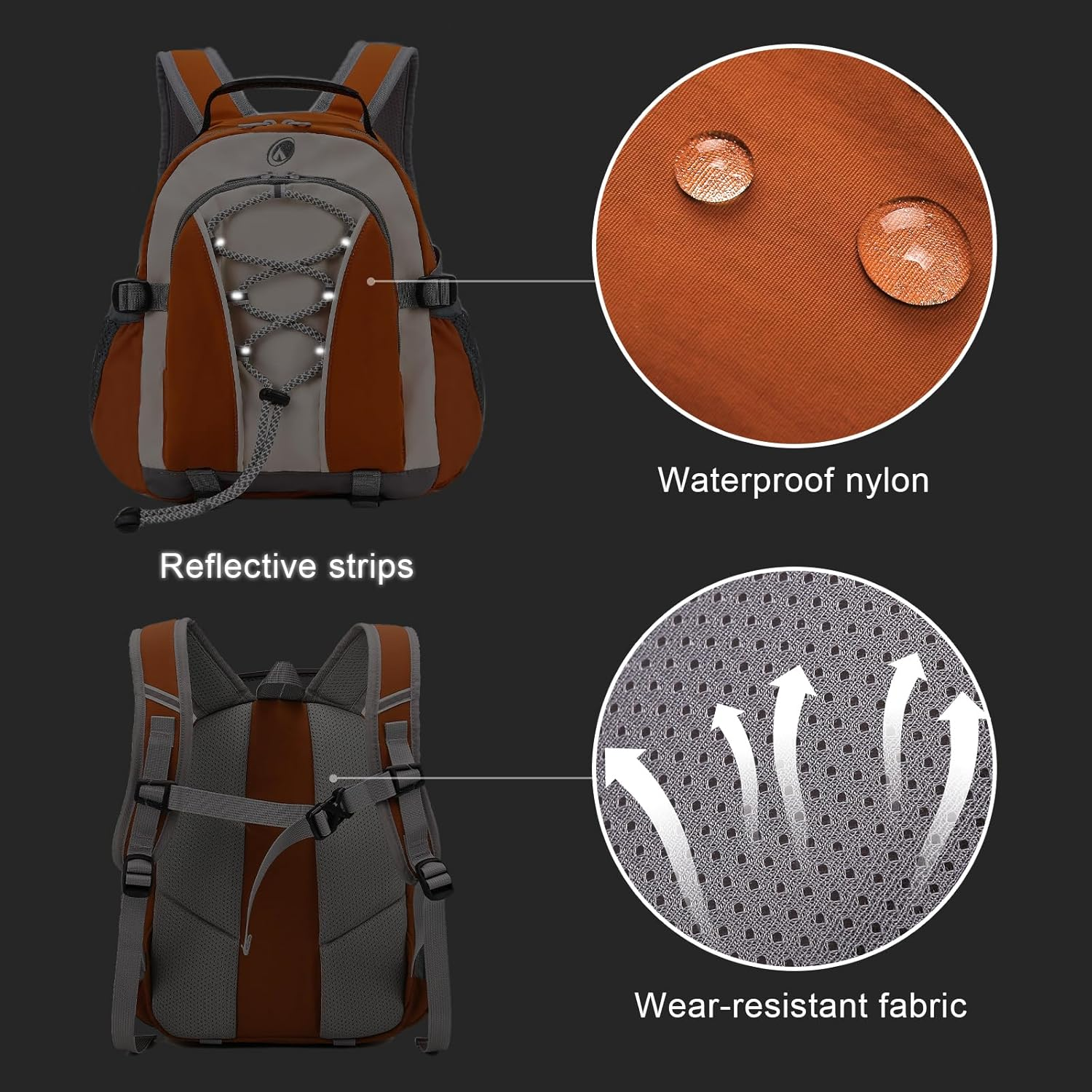 Outplea 10L Hiking Backpack, Small Travel Backpack, Waterproof Day Pack, Lightweight Backpack - Pink image number 2