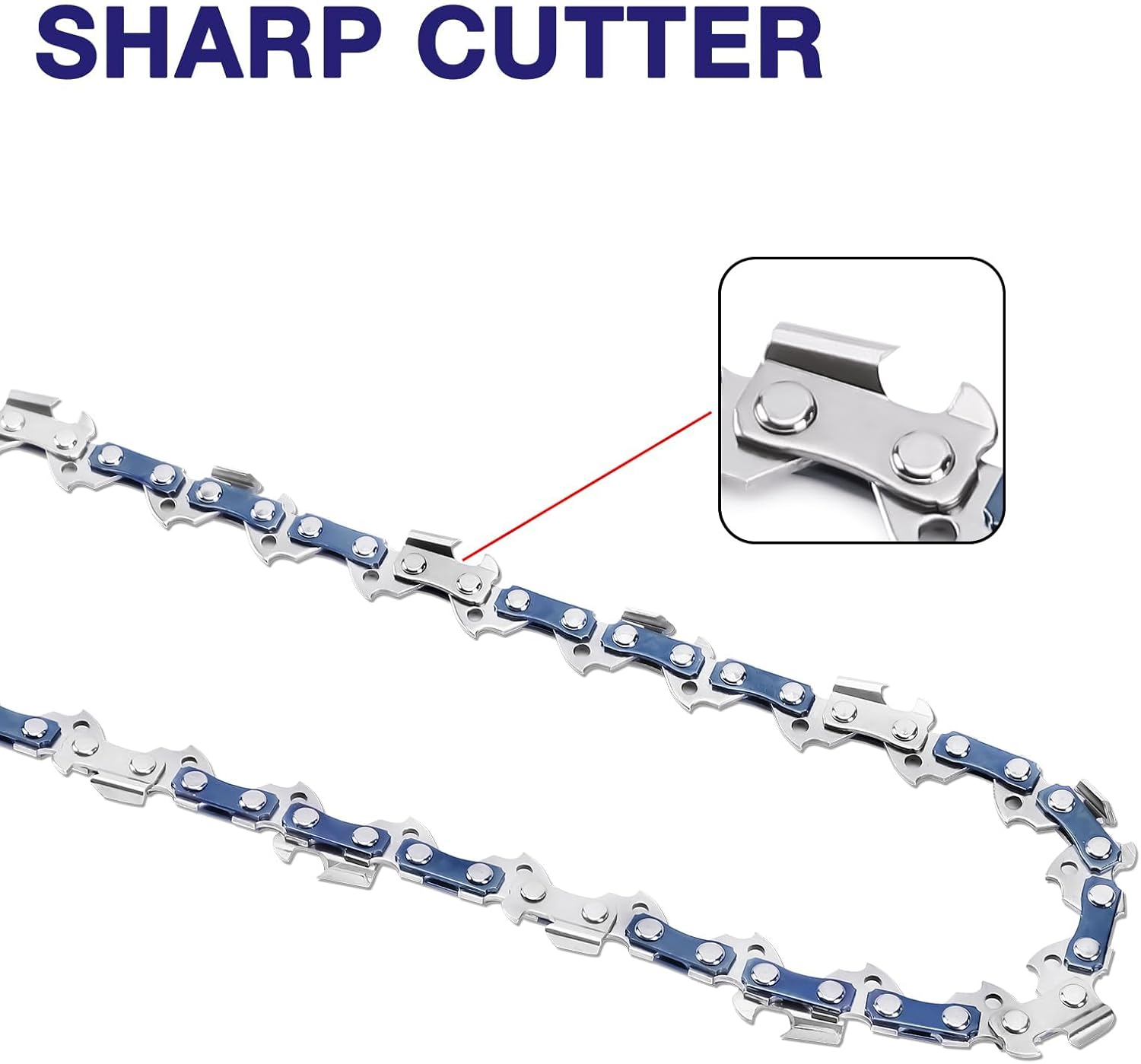 4 Pack 16 Inch Chainsaw Chain 3/8" LP Pitch .043'' Gauge 56 Drive Links Fits Milwaukee, EGO, Dewalt, Greenworks and More