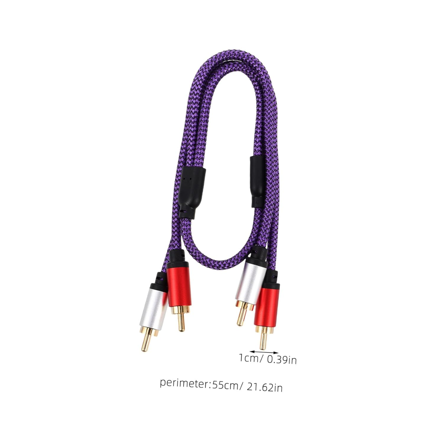 ARTIBETTER Audio Cable Male to Male Stereo Audio Cable for Car Subwoofer and Home Tv Amplifier Connection image number 4