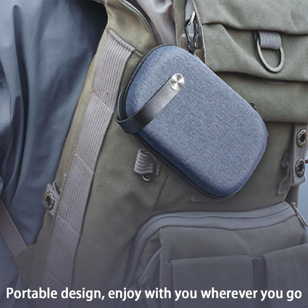 Travel Accessories Bag, Portable Cable Organizer for Electronics, Hard Case Tech Pouch for Cables, Charger, Adapter, Power Bank, Hard Drive - Shockproof & Waterproof, Grey image number 4