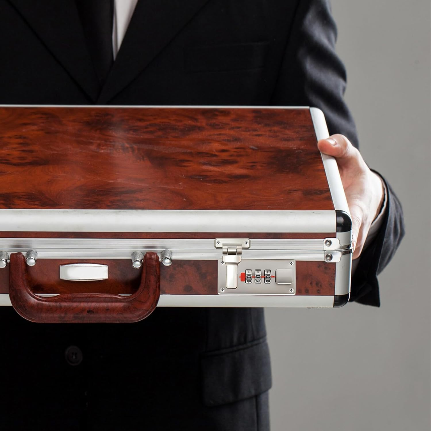 2 Vanity Case Buckle, Luggage Combination Lock, Toolbox Buckle with Combination Lock, 3 Position Password Lock (Pearl Nickel) - Pearl Nickel image number 5