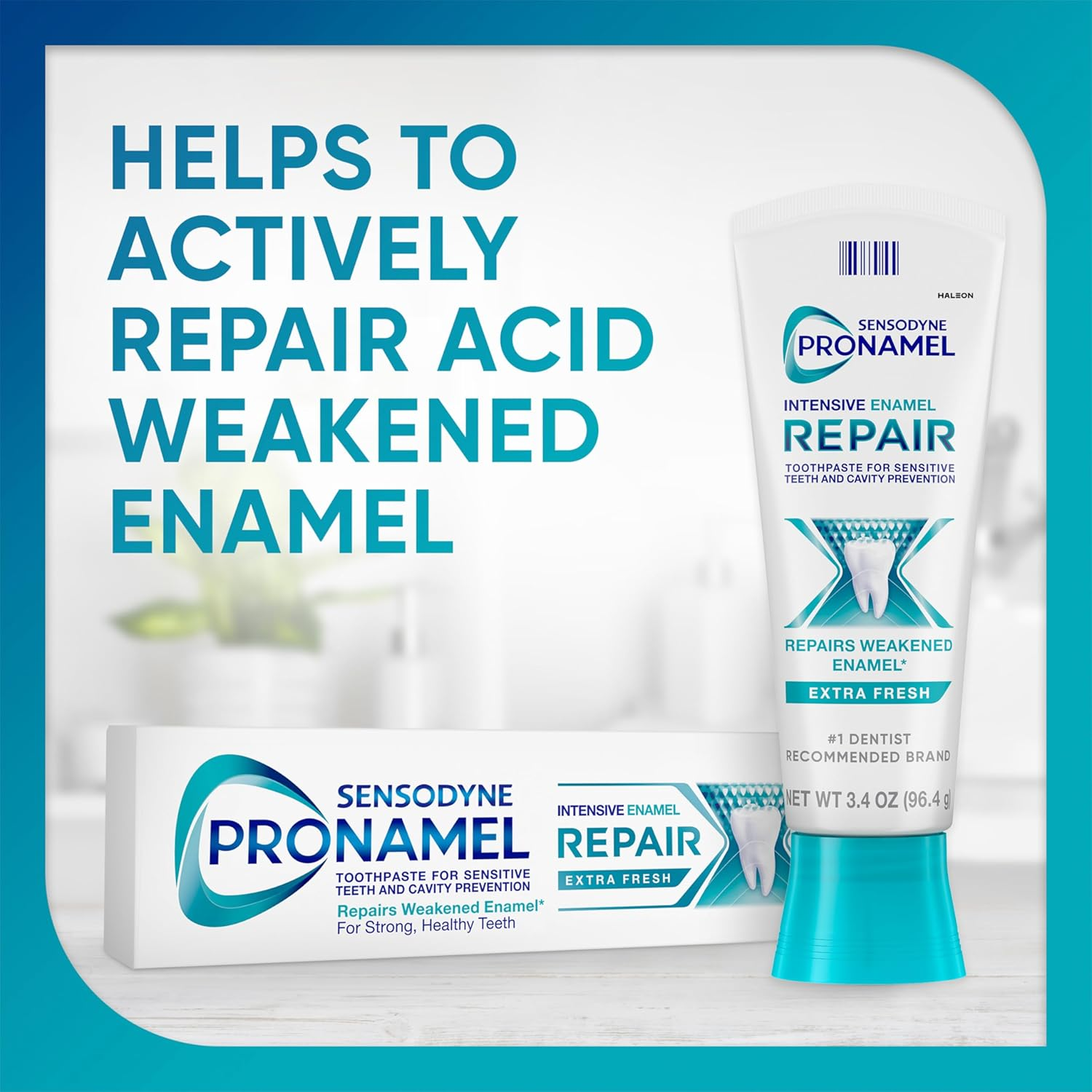(100Mls, Extra Fresh) - Sensodyne Pronamel Intensive Enamel Repair Toothpaste for Enamel Strengthening, Extra Fresh, 100Mls image number 1