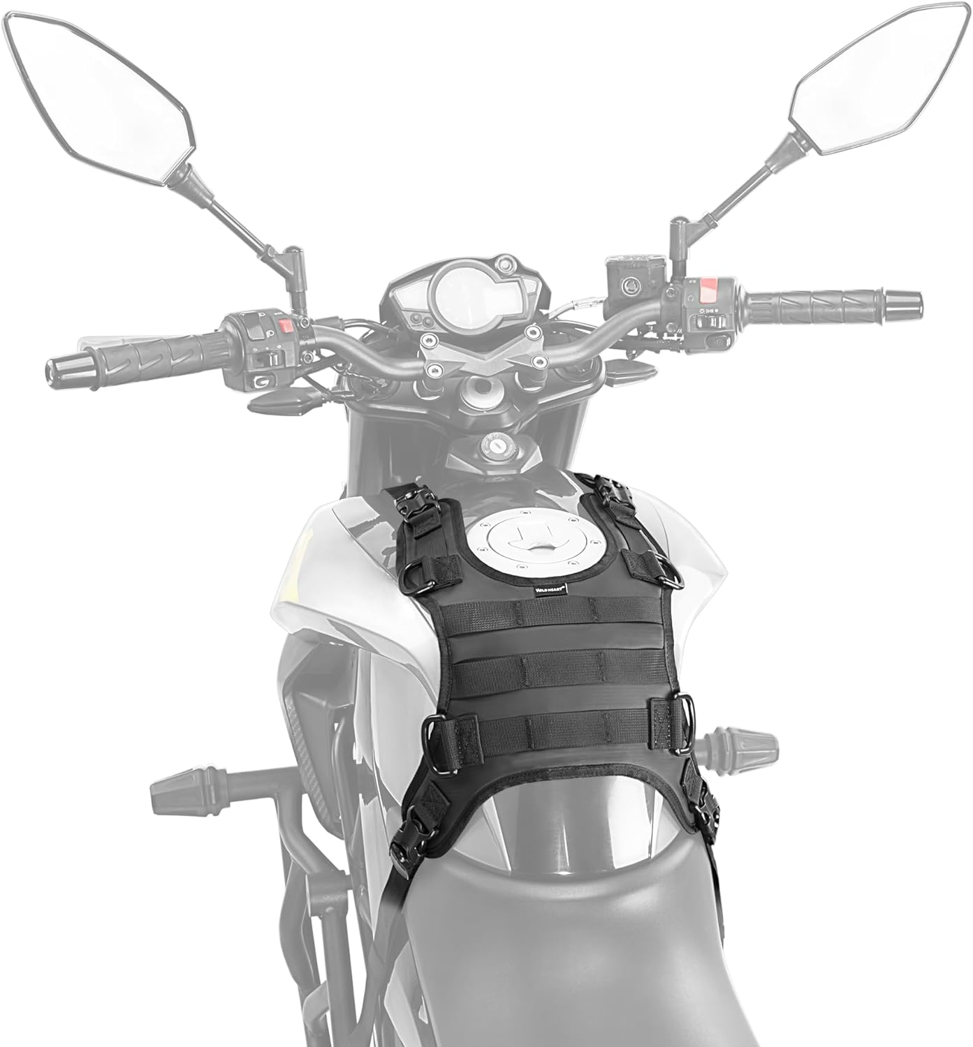 WILD HEART Motorcycle Tank Mount Base for Fuel Tank Bag/Saddle Bag/Tail Bag/Seat Bag/Walkie Talkie Motorcycle Accessory