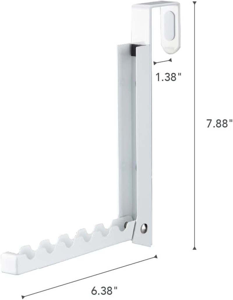 YAMAZAKI 'Smart' 7161 Collapsible Door Hook, White, for Doors up to 3.6 Cm Depth, Door Hanger image number 3