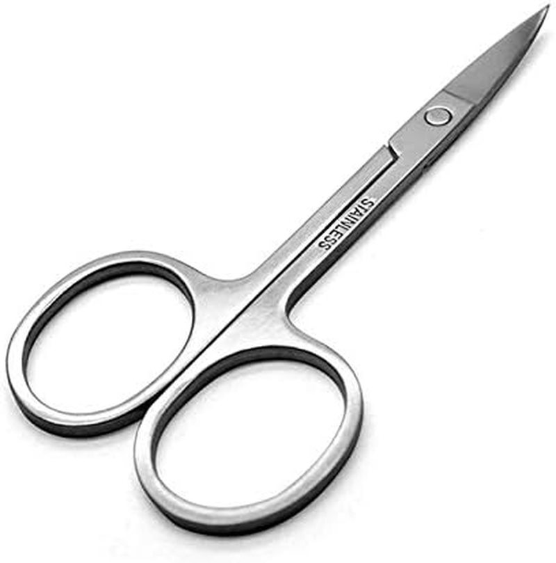 Myynti Stainless Steel Small Nail Eyebrow Nose Hair Scissors Cut Manicure Facial Trimming Tweezer Makeup Beauty Tool (Pack_Of_1) image number 2