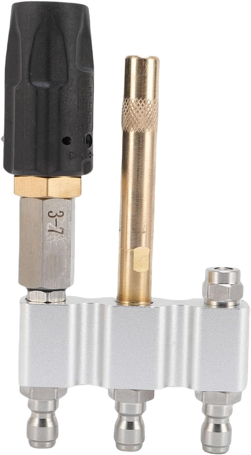 Hyuduo Pressure Washer Nozzle M5 Twist-Away Nozzle Long Reach Tip for Ladder Saver Pressure Washer Long Reach Cleans High Walls 1/4" Quick Connect 3-7 GPM image number 6