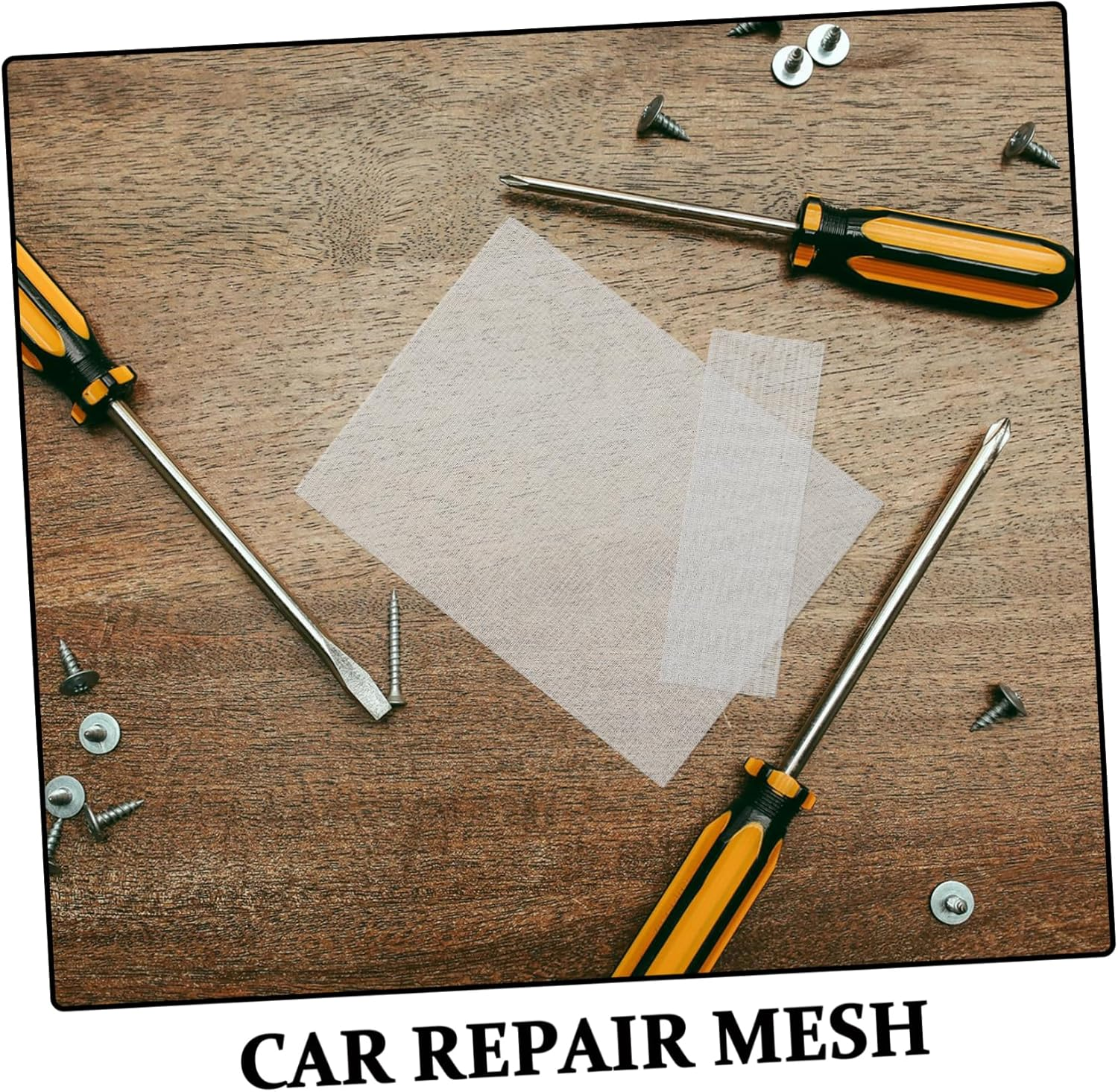 PLAFOPE 10Pcs Stainless Steel Plastic Repair Mesh Tungsten Wire Mesh Screen Car Bumper Crack Fixing Kit Automotive Repair Tool image number 5