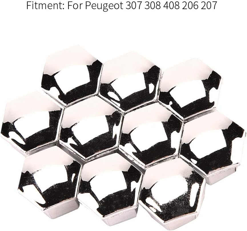 Zohisin Wheel Nut Screw Wheel Nut Covers 14. 0&times;13. 0&times;3. 0 20Pcs Wheel Nut Cover Tyre Screw Decor for 307 308 408 206 207 Decor Firm image number 5