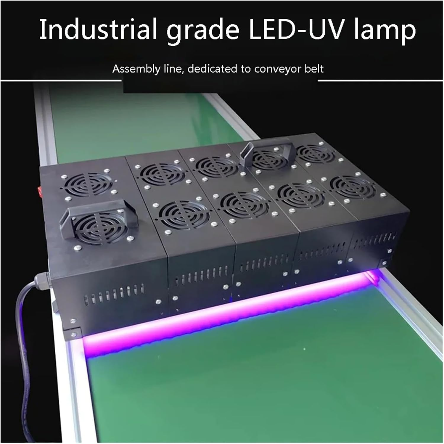 Large Area High Intensity UV Curing Lamp 395Nm 365Nm Ultraviolet Shadowless Glue Water Ink Screen Printing Exposure Green Oil for DIY Enclosures(11000W,365Nm) image number 5
