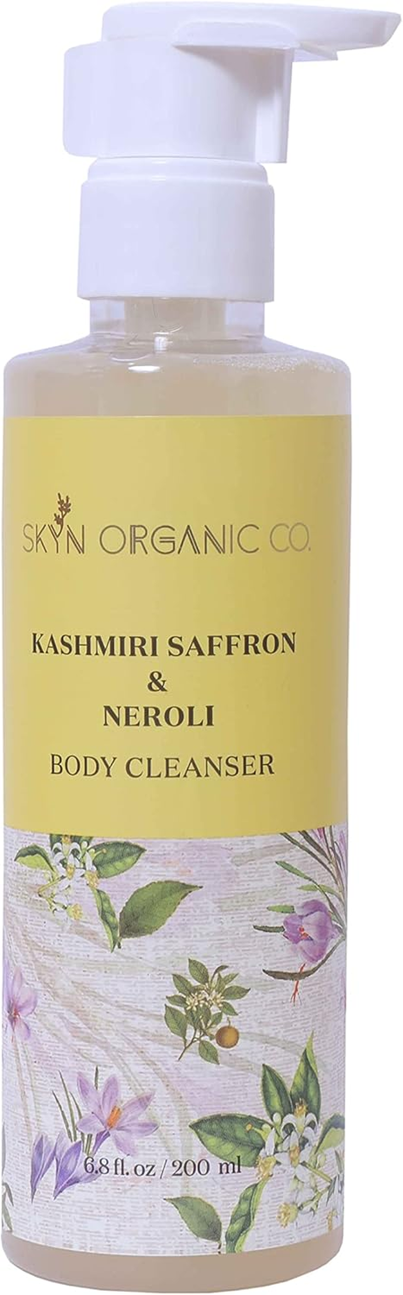 SKYN ORGANIC Co.Kashmiri Saffron and Neroli Body Cleanser Gentle Exfoliating Nourishing Body Wash Mild Cleanser Moisturizes Skin Balances Ph All Skin Type 200Ml image number 1