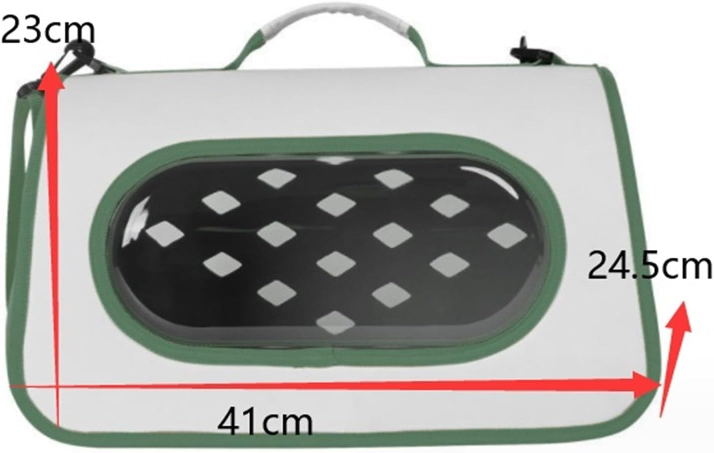 Cat Bag Dog Carrier Pet Carrier Portable Pet Backpack Pet Carrier Bags Cat Dog Carrier Outgoing Travel Pet Handbag Cat Carrier Pet Bag Carrier(Color:Green) image number 3