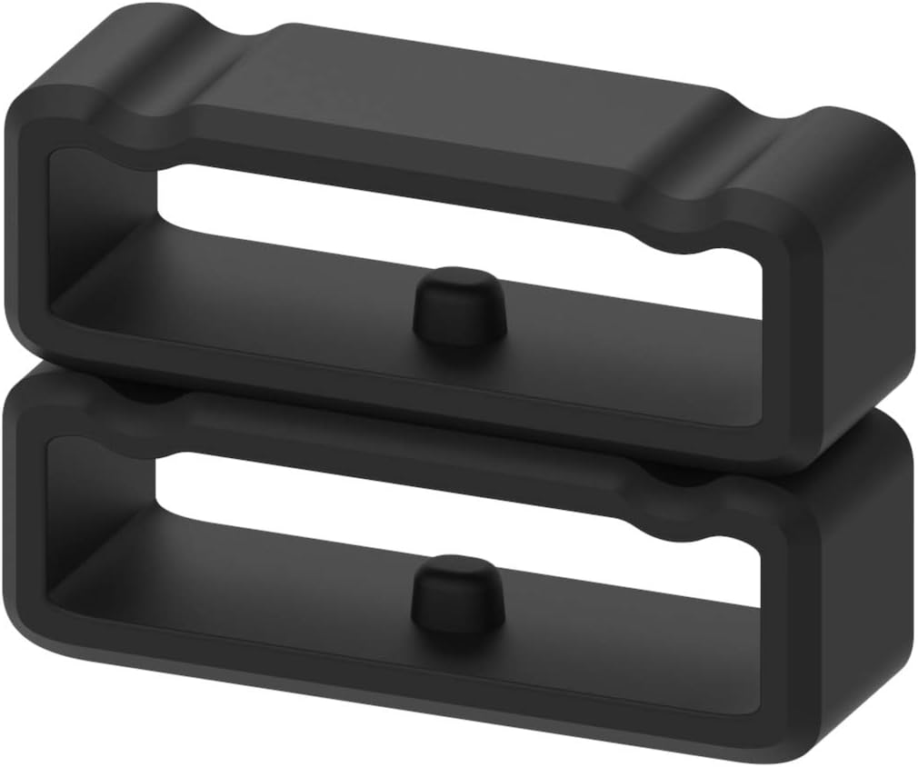 Strap Loop Fastener Rings Intended for Suunto 9/Baro/Suunto Spartan Ultra/Spartan Sport/Spartan Sport Handgelenk Hr/Spartan Sport Band Strap Wristband Soft Flexible Silicone Keeper Security Loop Intended for Suunto 9 Bands Black (11 of Pack, Black) image number 6