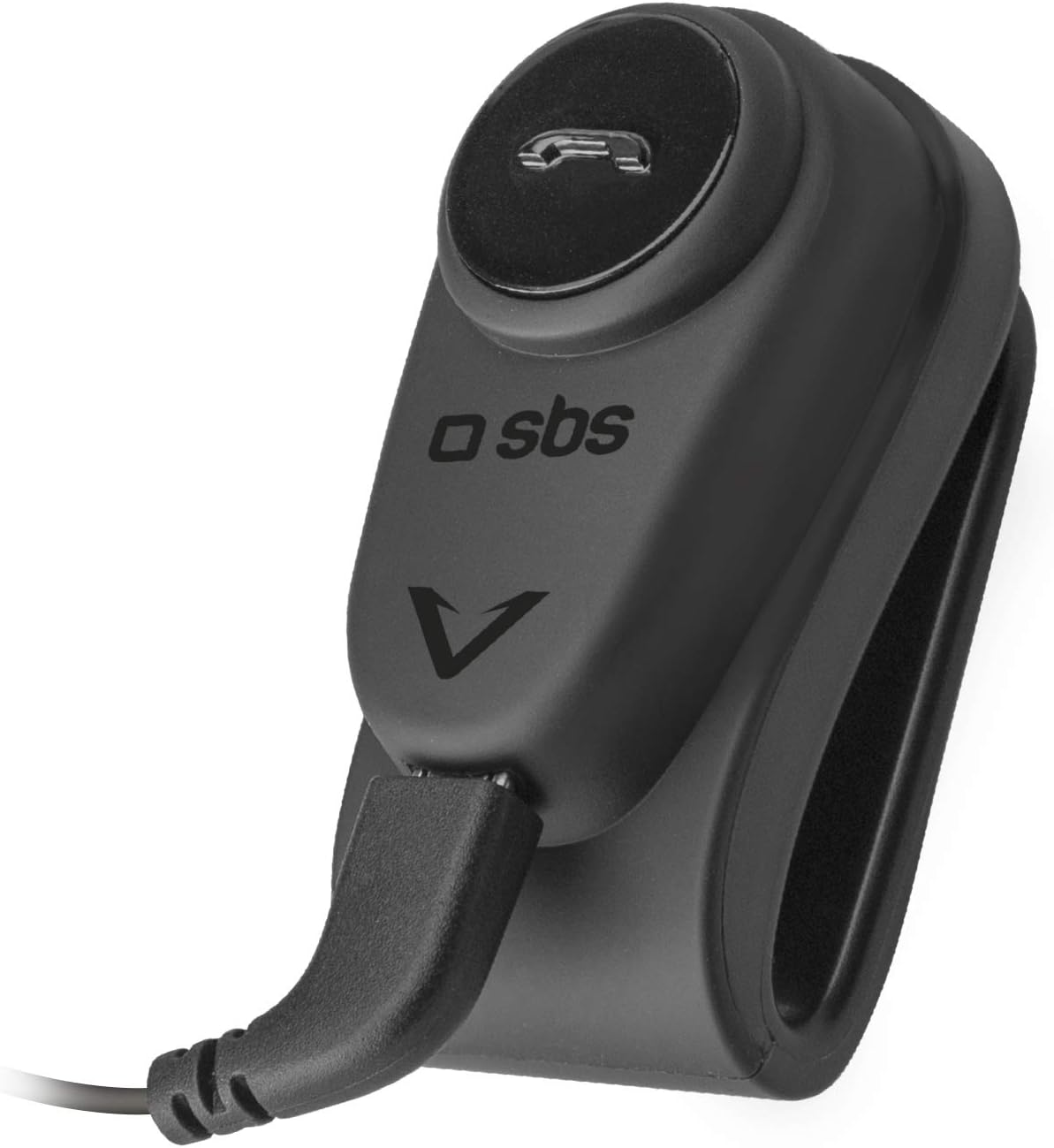 SBS Headset for Motorcycle - Headset with 10 Hours Running Time, anti Wind Noise, Resistant to Water IPX4, Multipoint Technology, Hands-Free Kit