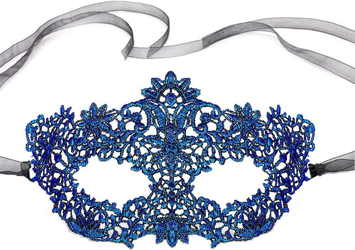 Imapo Masquerade Mask for Women 4 Pack, Girl'S Sexy Lace Venetian Style Eye Masks for Cosplay Mardi Gras Halloween Party Costume Ball - 4 Color image number 3