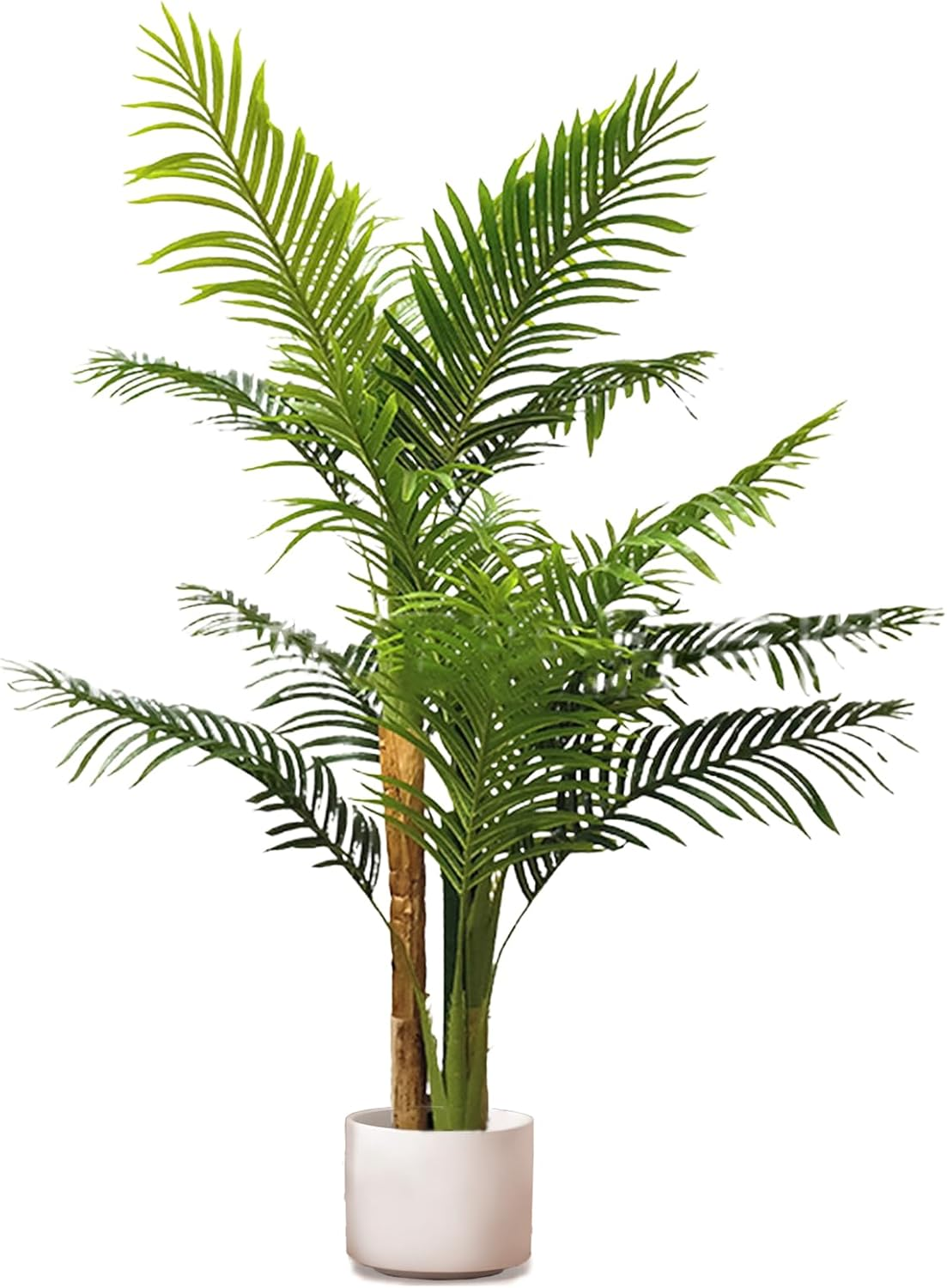 LUVAGD Artificial Palm Tree Sunflower Tree Greenery, Anti-Tilt Design, Ideal for Home and Office Indoor and Outdoor Decoration Choice (6.2Ft) image number 3