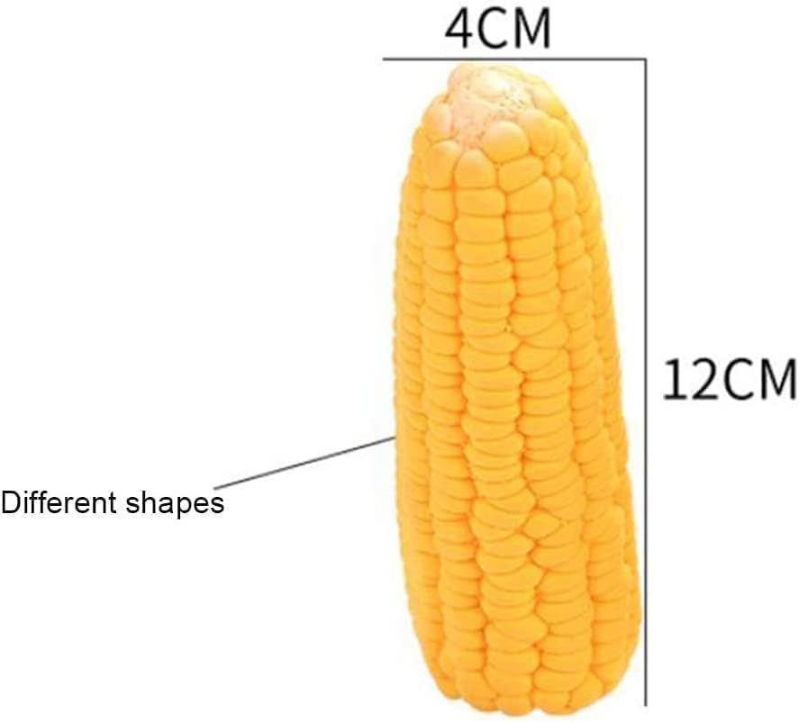 Hehglng Pet Dog Puppy Latex Corn Shape Squeaky Bite-Resistant Interactive Play Chew Toy Pet Supplies,Dog Chew Toys Corn Squeaky Toys Aggressive Chewers for Small/Medium/Large image number 1