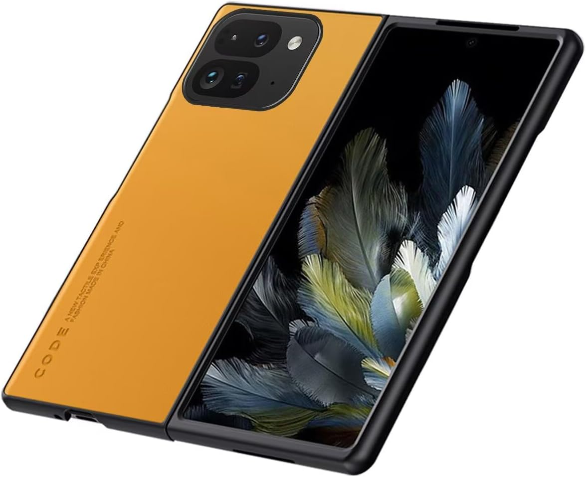 Topme Mobile Phone Case Compatible with Google Pixel 10 Pro Fold (8 Inches) - Secure and Stylish Protection - Yellow - Kevlar image number 3