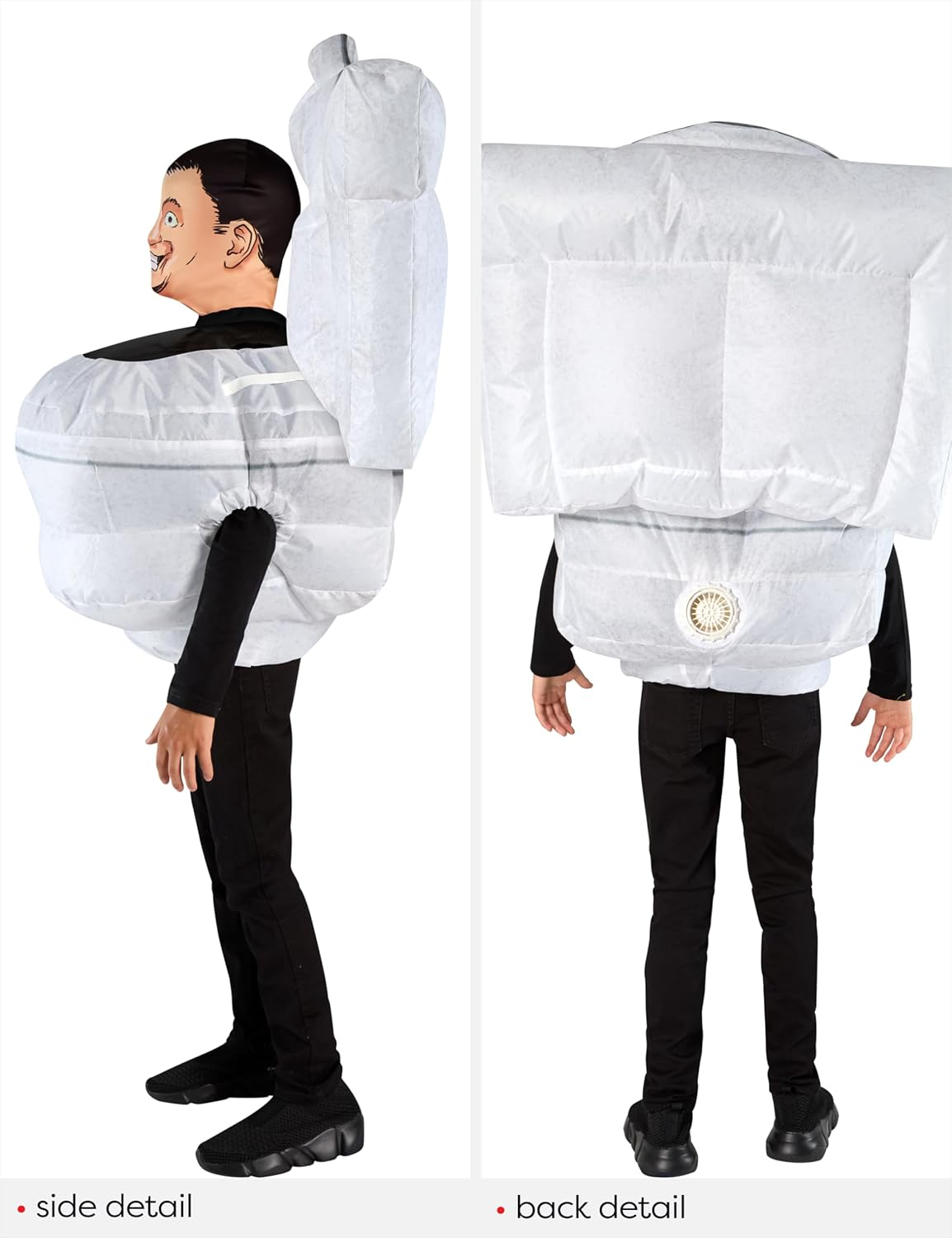 Skibidi Toilet Inflatable Costume for Kids - Skibidi Toilet - Child (One Size) image number 4