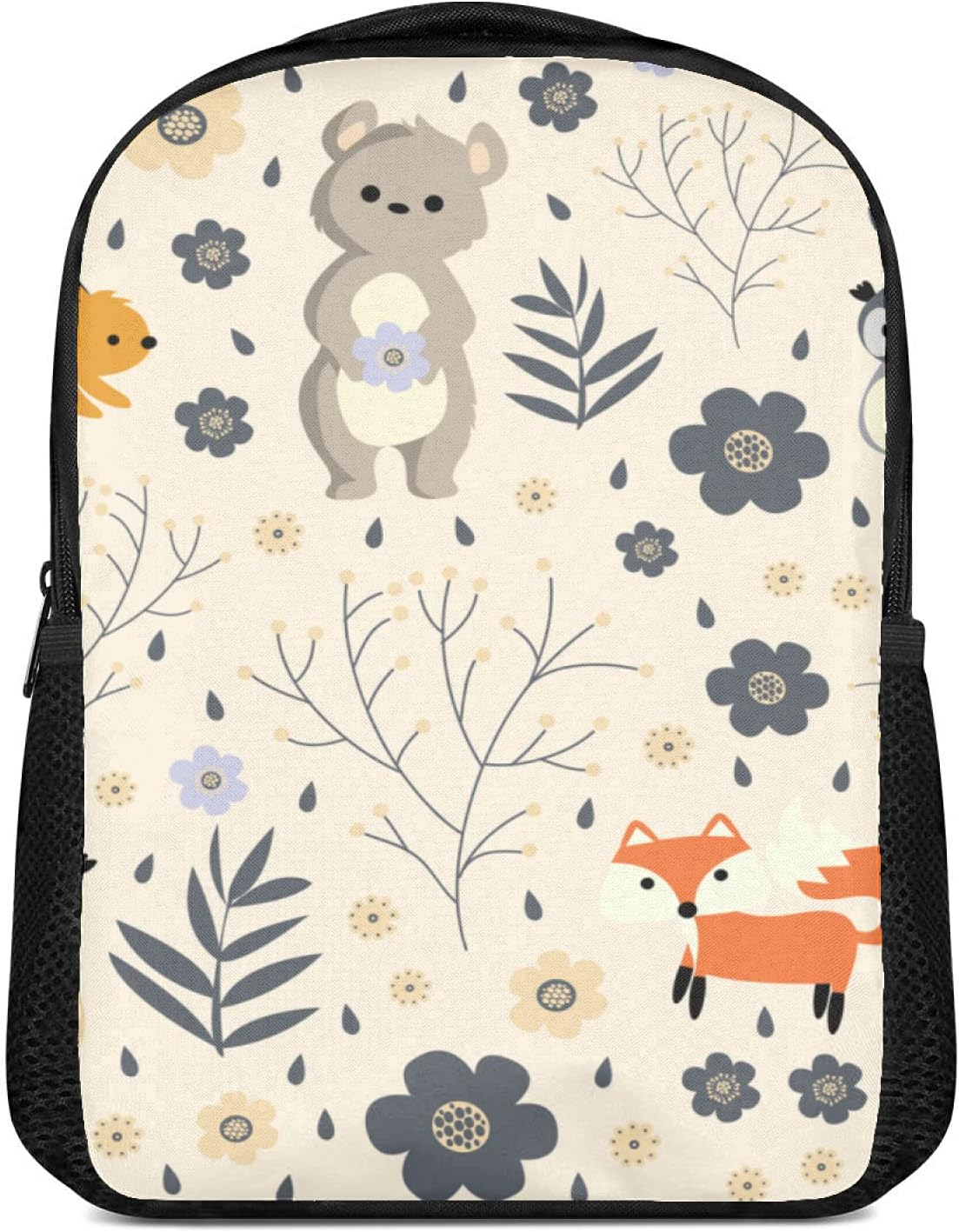 Cartoon Forest Animal Backpack for Boys and Girls Water Resistant Preschool Backpack Lightweight Bookbags Camping Travel School Shoulder Bag, Multi, 44 X 28 Cm image number 3
