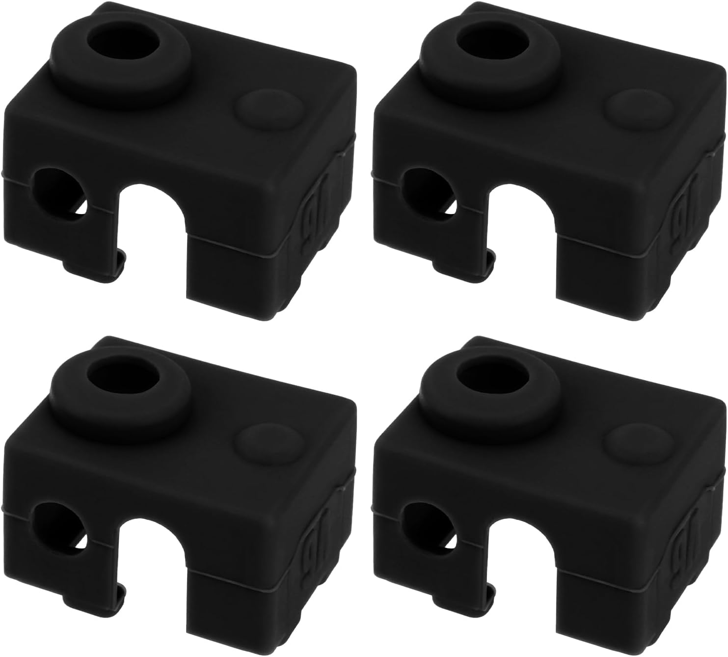 SING F LTD 4Pcs 3D Printer Heater Block Silicone Socks Cover Silicone Hotend Sock Compatible with Prusa MK3 MK3S Compatible with E3D V6 PT100 Blue